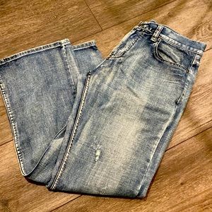 Union pipeline relaxed fit boot cut jeans